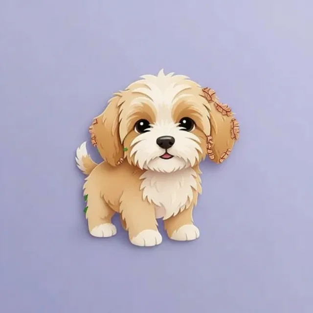 Crusts & scabs in dogs — illustration