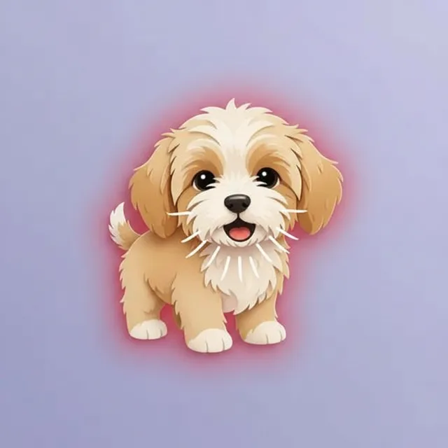 Difficulty breathing in dogs — illustration