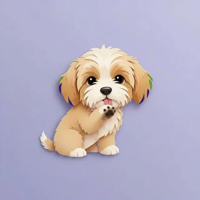 Excessive licking in dogs — illustration