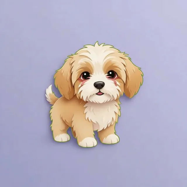 Red, watery eyes in dogs — illustration