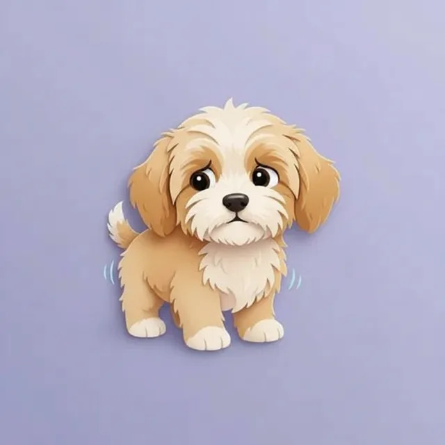 More frequent stools in dogs — illustration