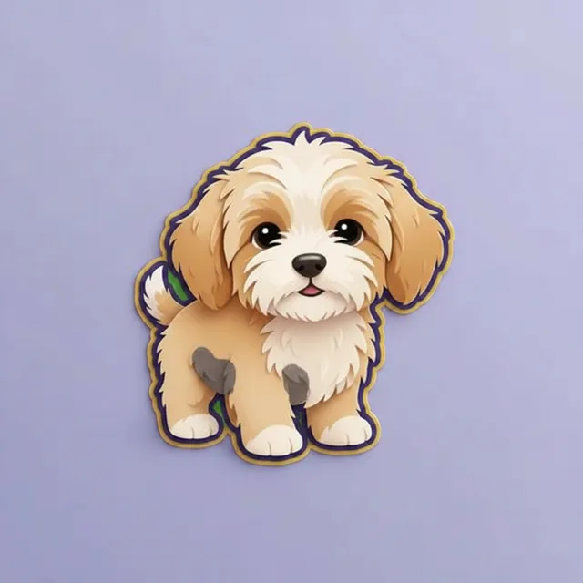 Darkened skin in dogs — illustration