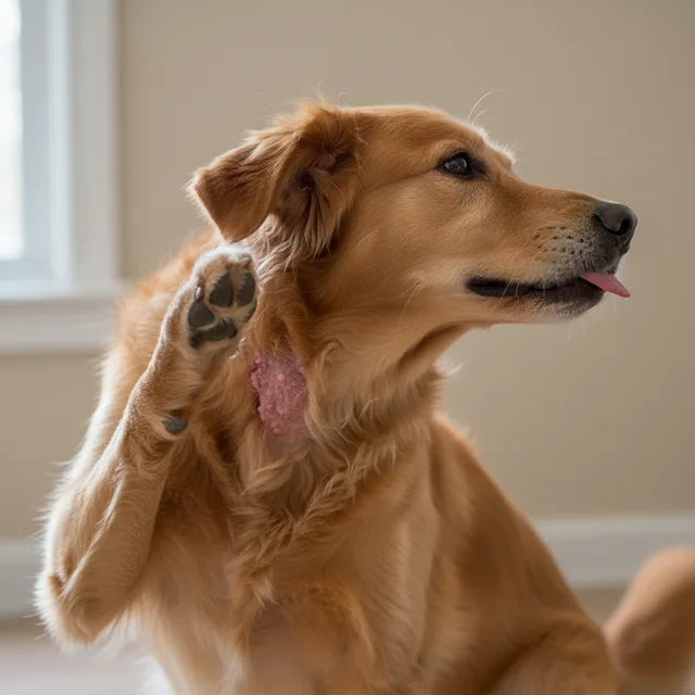 Itching & scratching in dogs — what it can look like