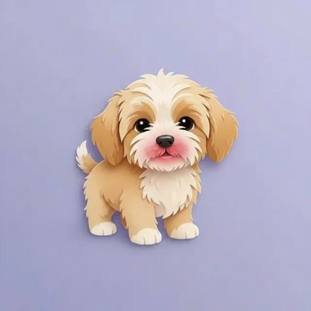 Red muzzle or lips in dogs — illustration