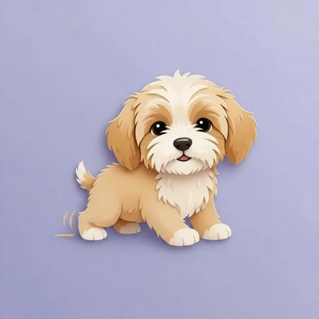 Scooting in dogs — illustration